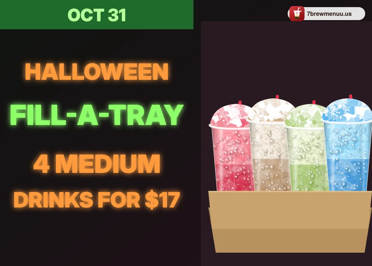 What's New at 7 Brew: Fill-A-Tray deal